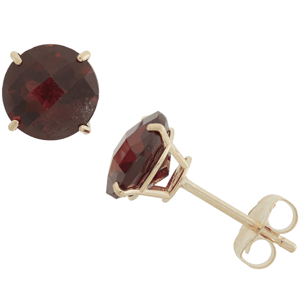 Gioelli 10k Yellow Gold 1 3-4ct TGW 6-mm Round Birthstone Stud Earrings