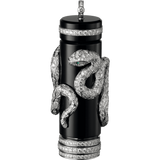 High Jewelry visible hour serpent décor pendant watch